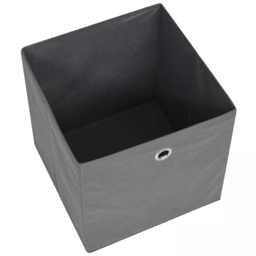 vidaXL Κουτιά Αποθήκευσης 4 τεμ. Γκρι 32x32x32 εκ. Ύφασμα Non-woven