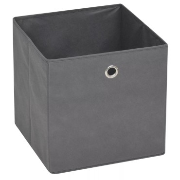 vidaXL Κουτιά Αποθήκευσης 4 τεμ. Γκρι 32x32x32 εκ. Ύφασμα Non-woven