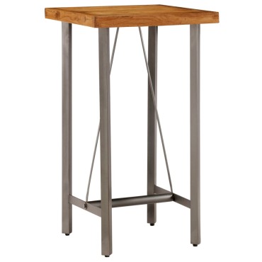 vidaXL Τραπέζι Μπαρ 60x60x107cm από Μασίφ Ανακυκλωμένο Ξύλο Teak 1 τεμ.