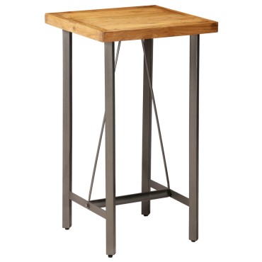 vidaXL Τραπέζι Μπαρ 60x60x107cm από Μασίφ Ανακυκλωμένο Ξύλο Teak 1 τεμ.