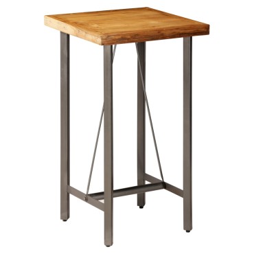 vidaXL Τραπέζι Μπαρ 60x60x107cm από Μασίφ Ανακυκλωμένο Ξύλο Teak 1 τεμ.