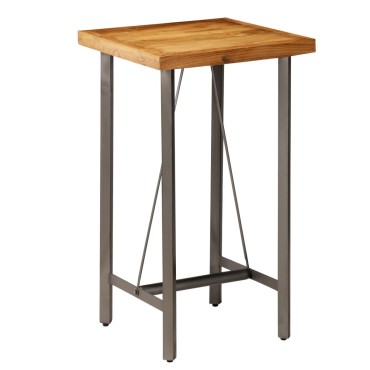 vidaXL Τραπέζι Μπαρ 60x60x107cm από Μασίφ Ανακυκλωμένο Ξύλο Teak 1 τεμ.