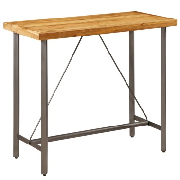 vidaXL Τραπέζι Μπαρ 120x58x106cm από Μασίφ Ανακυκλωμένο Ξύλο Teak 1 τεμ.
