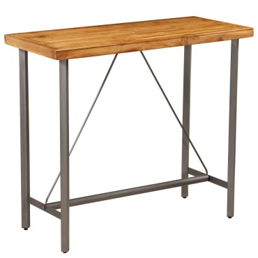 vidaXL Τραπέζι Μπαρ 120x58x106cm από Μασίφ Ανακυκλωμένο Ξύλο Teak 1 τεμ.