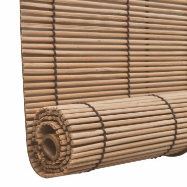 vidaXL Στόρι Σκίασης Ρόλερ Καφέ 140 x 220 εκ. από Μπαμπού