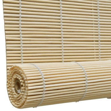vidaXL Στόρι Σκίασης Ρόλερ Φυσικό 150 x 160 εκ. από Μπαμπού