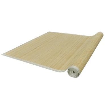 vidaXL Χαλί Φυσικό Χρώμα 100x160cm από Μπαμπού