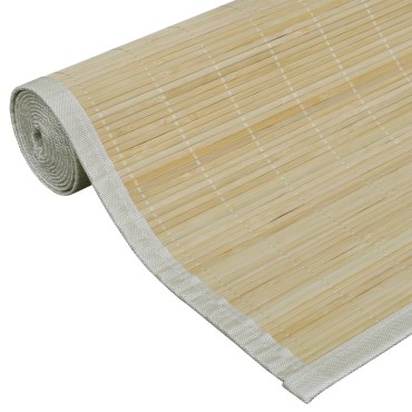 vidaXL Χαλί Φυσικό Χρώμα 100x160cm από Μπαμπού