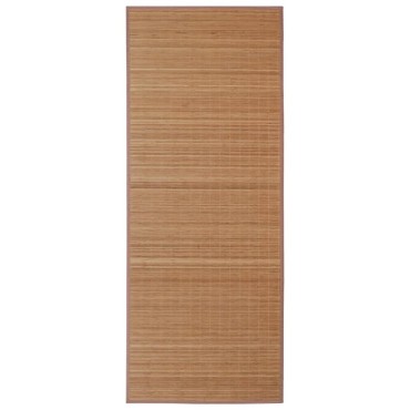 vidaXL Χαλί Καφέ 100x160cm από Μπαμπού