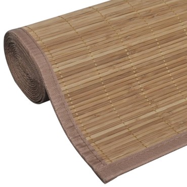 vidaXL Χαλί Καφέ 100x160cm από Μπαμπού