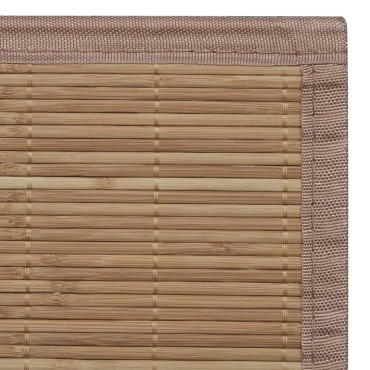 vidaXL Χαλί Καφέ 100x160cm από Μπαμπού