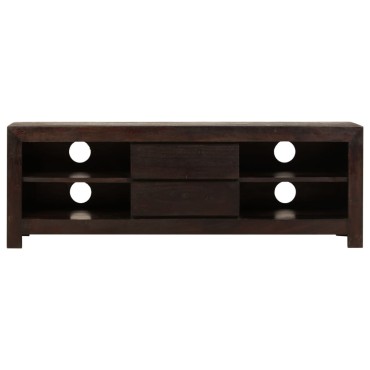 vidaXL Έπιπλο Τηλεόρασης Σκούρο Καφέ 120x30x40cm Μασίφ Ξύλο Ακακίας