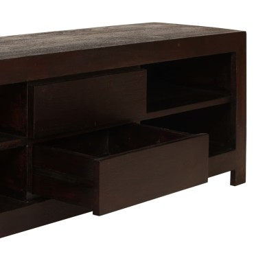 vidaXL Έπιπλο Τηλεόρασης Σκούρο Καφέ 120x30x40cm Μασίφ Ξύλο Ακακίας