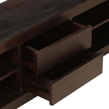 vidaXL Έπιπλο Τηλεόρασης Σκούρο Καφέ 120x30x40cm Μασίφ Ξύλο Ακακίας