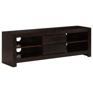 vidaXL Έπιπλο Τηλεόρασης Σκούρο Καφέ 120x30x40cm Μασίφ Ξύλο Ακακίας