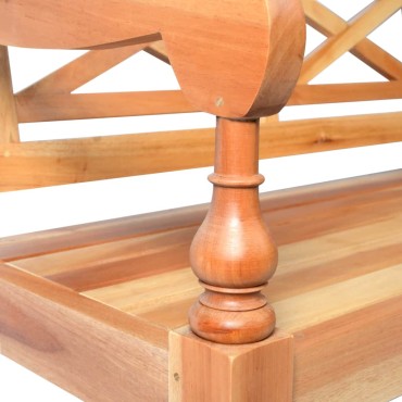 vidaXL Παγκάκι Batavia Ανοιχτό Καφέ από Μασίφ Μαόνι 98x50x82cm 1 τεμ.