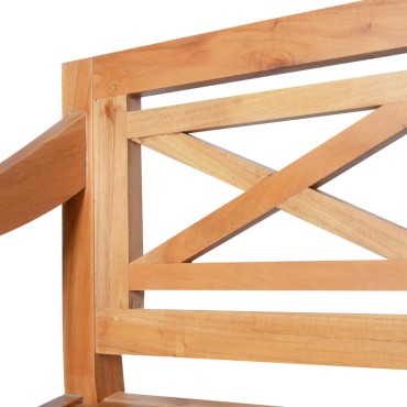 vidaXL Παγκάκι Batavia Ανοιχτό Καφέ από Μασίφ Μαόνι 98x50x82cm 1 τεμ.