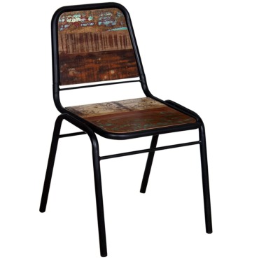 vidaXL Καρέκλες Τραπεζαρίας 4 τεμ. από Μασίφ Ανακυκλωμένο Ξύλο 44x59x89cm