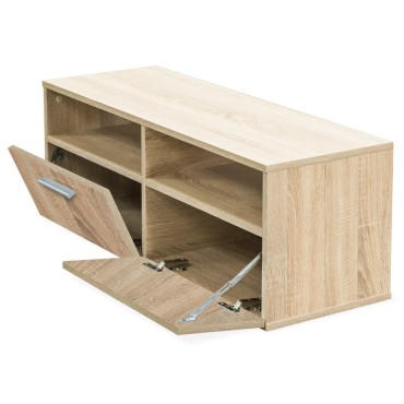 vidaXL Έπιπλα Τηλεόρασης 2 τεμ. Χρ. Δρυός 95x35x36cm από Επεξ. Ξύλο