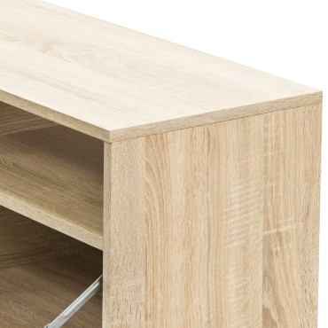 vidaXL Έπιπλα Τηλεόρασης 2 τεμ. Χρ. Δρυός 95x35x36cm από Επεξ. Ξύλο