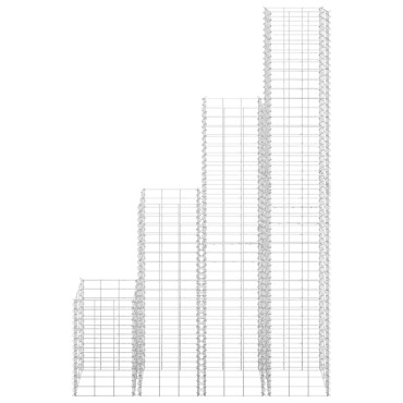 vidaXL Συρματοκιβώτια-Γλάστρες Υπ. 4τεμ 30x30x50/100/150/200εκ Σιδερ.