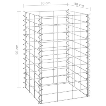 vidaXL Συρματοκιβώτια-Γλάστρες Υπ. 4τεμ 30x30x50/100/150/200εκ Σιδερ.