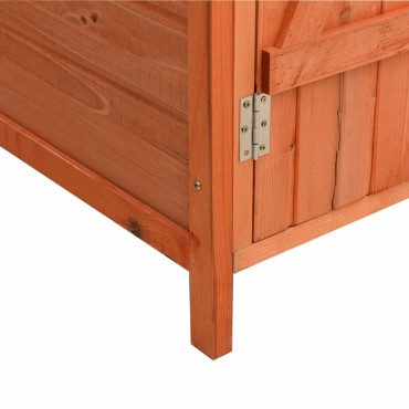 vidaXL Αποθήκη Εργαλείων Κήπου 136x75x160 εκ. από Μασίφ Ξύλο Ελάτης