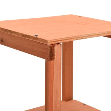 vidaXL Αποθήκη Εργαλείων Κήπου 136x75x160 εκ. από Μασίφ Ξύλο Ελάτης