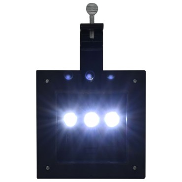 vidaXL Φωτιστικά Εξωτ. Χώρου Ηλιακά 12 τεμ. LED Τετράγωνα Μαύρα 12 εκ.