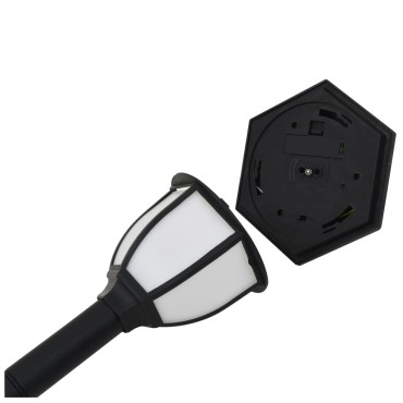 vidaXL Φωτιστικά Εξωτερικού Χώρου Ηλιακά 6 τεμ. LED Μαύρα