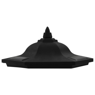 vidaXL Φωτιστικά Εξωτερικού Χώρου Ηλιακά 6 τεμ. LED Μαύρα
