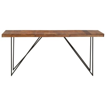 vidaXL Τραπεζαρία 180x90x76cm από Μασίφ Ξύλο Ακακίας 1 τεμ.