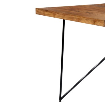 vidaXL Τραπεζαρία 180x90x76cm από Μασίφ Ξύλο Ακακίας 1 τεμ.