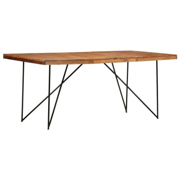 vidaXL Τραπεζαρία 180x90x76cm από Μασίφ Ξύλο Ακακίας 1 τεμ.