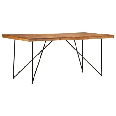 vidaXL Τραπεζαρία 180x90x76cm από Μασίφ Ξύλο Ακακίας 1 τεμ.