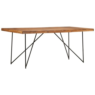 vidaXL Τραπεζαρία 180x90x76cm από Μασίφ Ξύλο Ακακίας 1 τεμ.