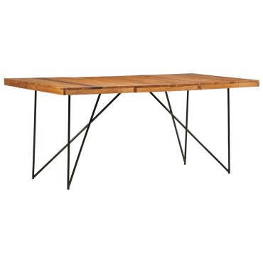 vidaXL Τραπεζαρία 180x90x76cm από Μασίφ Ξύλο Ακακίας 1 τεμ.