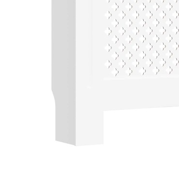vidaXL Κάλυμμα Καλοριφέρ Λευκό 172 x 19 x 81,5 εκ. από MDF