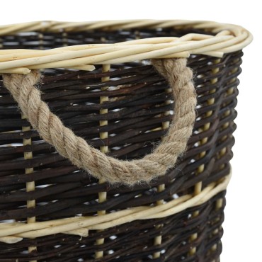 vidaXL Καλάθι Πλάτης για Μεταφορά Ξύλων 57x51x69 εκ. από Φυσική Ιτιά