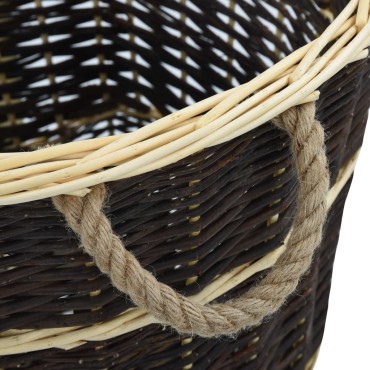 vidaXL Καλάθι Πλάτης για Μεταφορά Ξύλων 57x51x69 εκ. από Φυσική Ιτιά