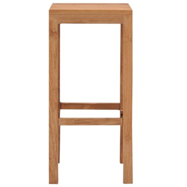 vidaXL Σκαμπό Μπαρ 4 τεμ. από Μασίφ Ξύλο Teak 35x35x75cm