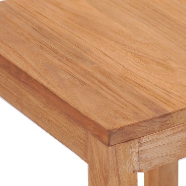 vidaXL Σκαμπό Μπαρ 4 τεμ. από Μασίφ Ξύλο Teak 35x35x75cm