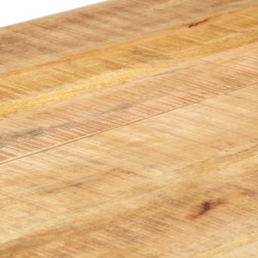 vidaXL Τραπεζαρία 140x70x76cm από Μασίφ Ακατέργαστο Ξύλο Μάνγκο 1 τεμ.