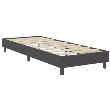 vidaXL Πλαίσιο Κρεβατιού Boxspring Γκρι 90x200cm Υφασμάτινο 1 τεμ. - Μονό