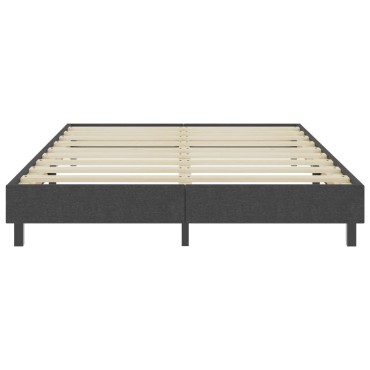 vidaXL Πλαίσιο Κρεβατιού Boxspring Γκρι 140x200cm Υφασμάτινο 1 τεμ. - Διπλό