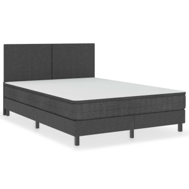 vidaXL Πλαίσιο Κρεβατιού Boxspring Γκρι 180x200cm Υφασμάτινο 1 τεμ. - Διπλό