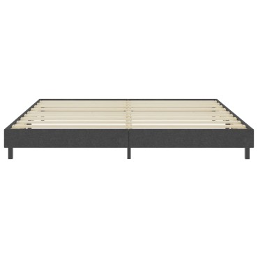 vidaXL Πλαίσιο Κρεβατιού Boxspring Γκρι 200 x 200 εκ. Υφασμάτινο