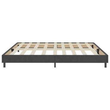 vidaXL Πλαίσιο Κρεβατιού Boxspring Γκρι 200 x 200 εκ. Υφασμάτινο