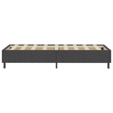 vidaXL Πλαίσιο Κρεβατιού Boxspring Γκρι 80 x 200 εκ. Υφασμάτινο