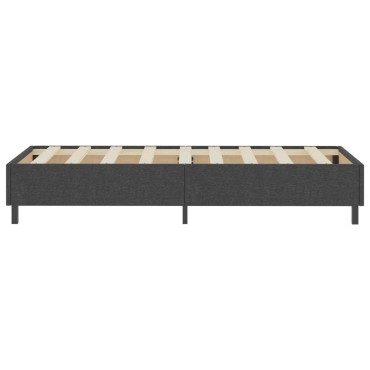 vidaXL Πλαίσιο Κρεβατιού Boxspring Γκρι 90 x 200 εκ. Υφασμάτινο